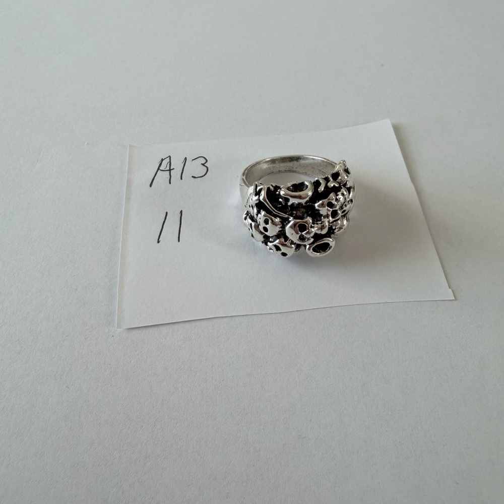 biker rings for men Size 11 Stainless Steel New